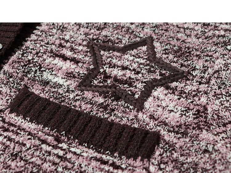 Cropped Knit Cardigan