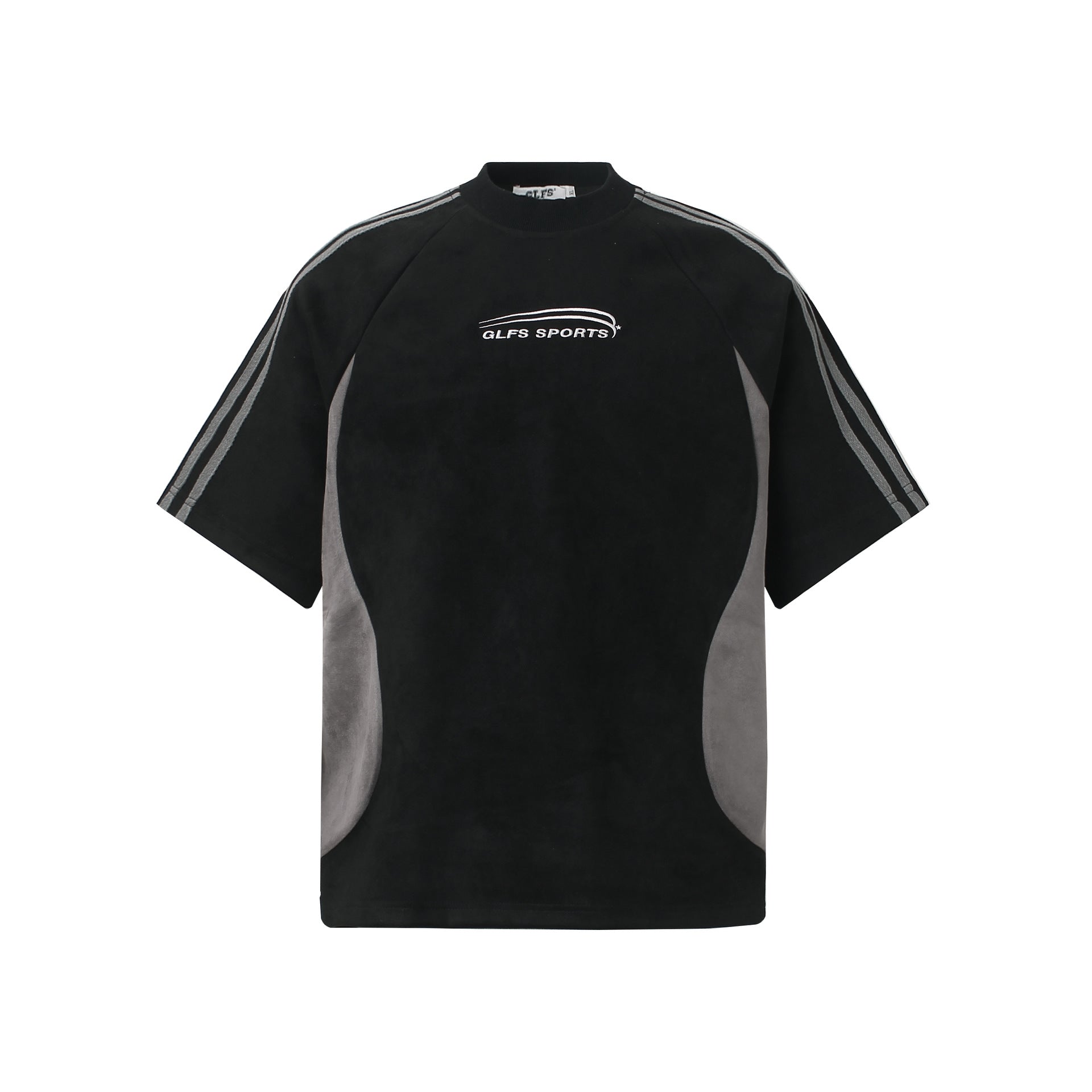 Suede Logo Oversize Short Sleeve T-Shirt
