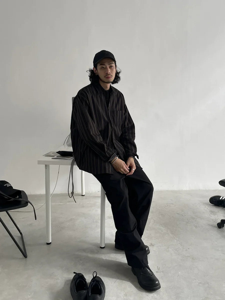Loose Stripe Long Sleeve Shirt