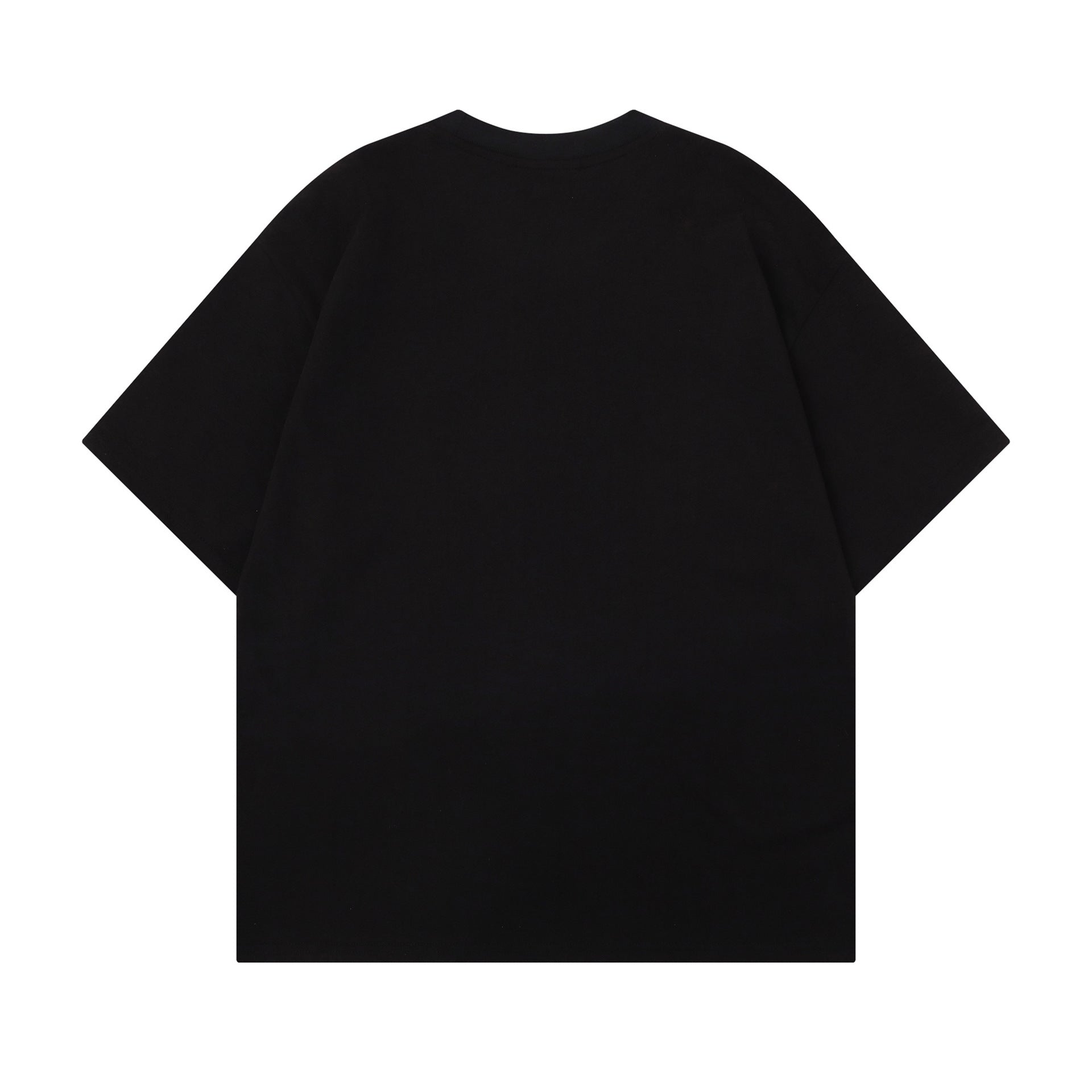 Cat Applique Embroidery Short Sleeve T-Shirt