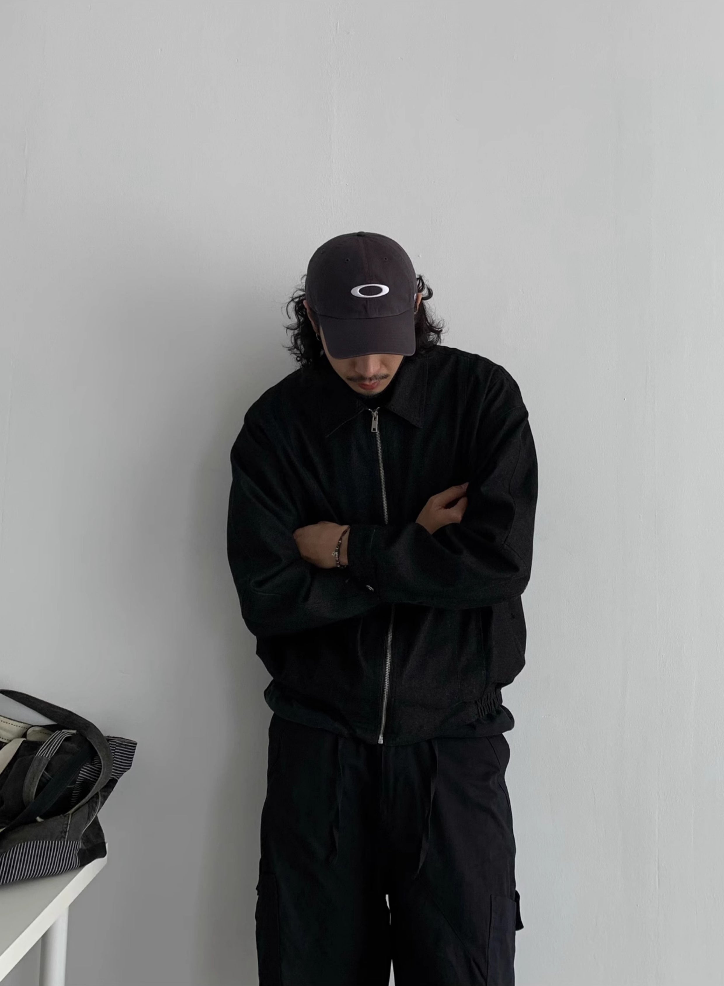 Zipper Short Boxy Work Jacket