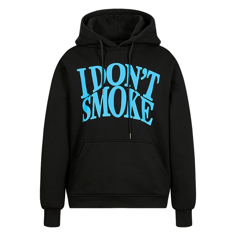 Sudadera con capucha y estampado de letras de forro polar