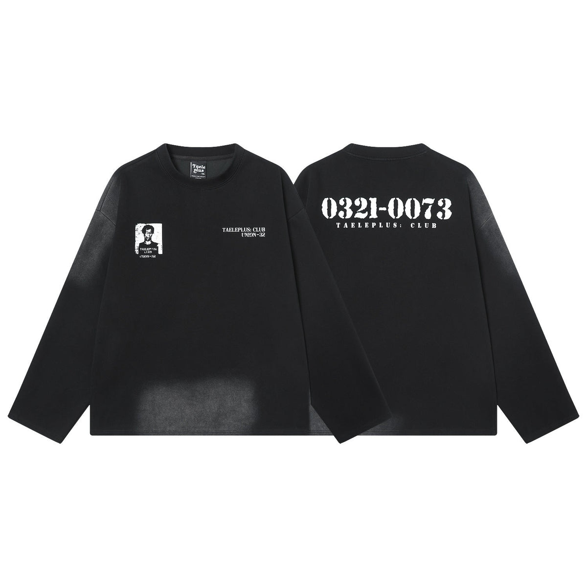 Portrait Logo Print Long Sleeve T-Shirt