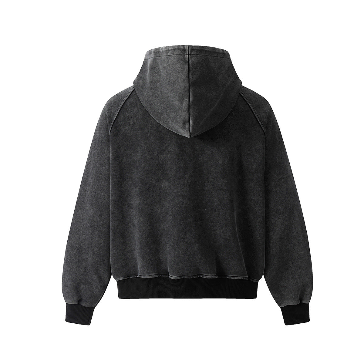 Heavyweight Washed Zipper Hoodie
