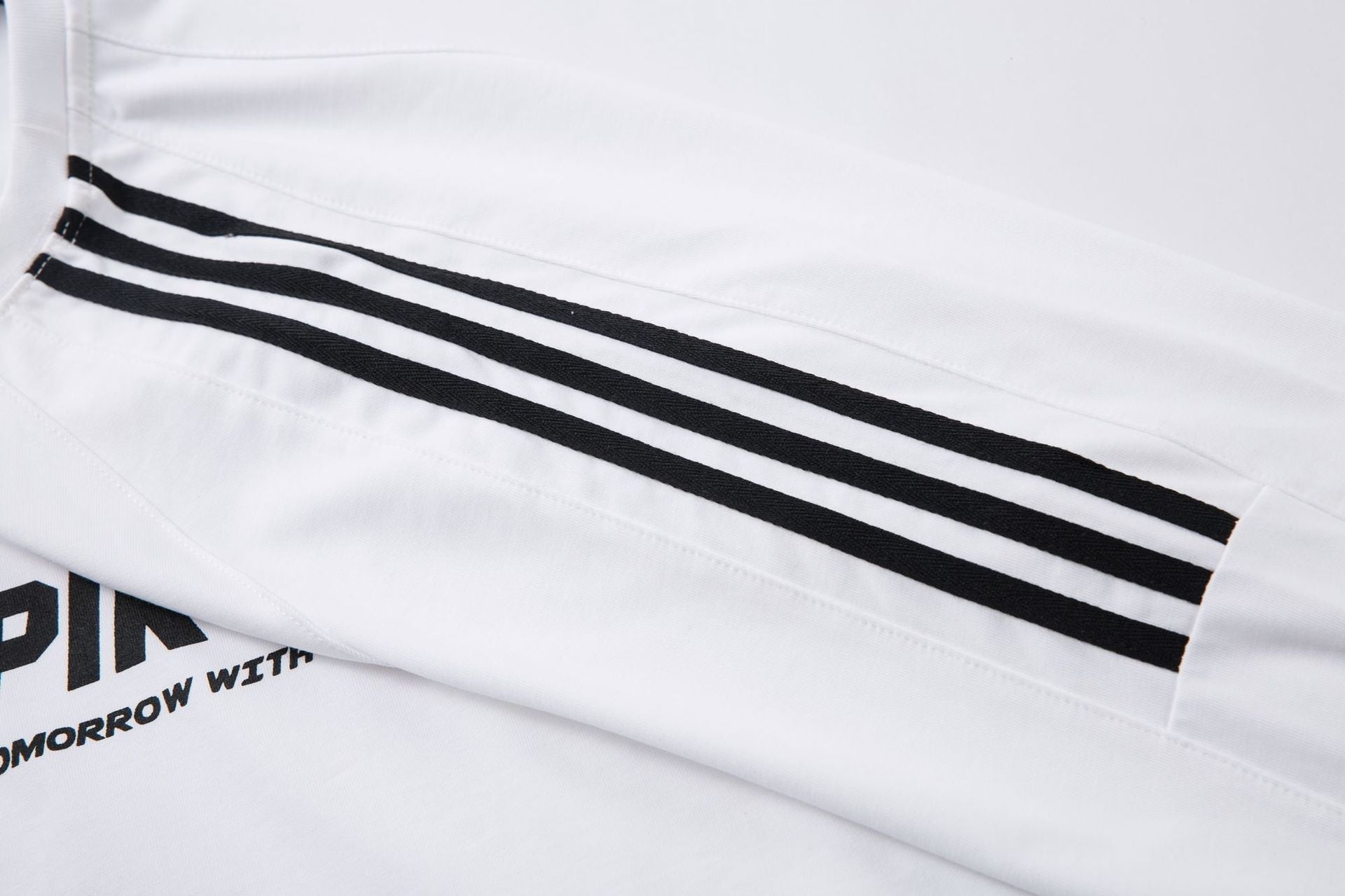 High-Neck Heavyweight Stripe Long Sleeve T-Shirt
