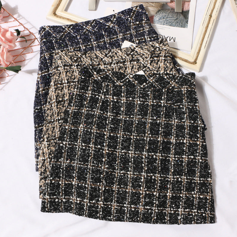 Minigonna in tweed