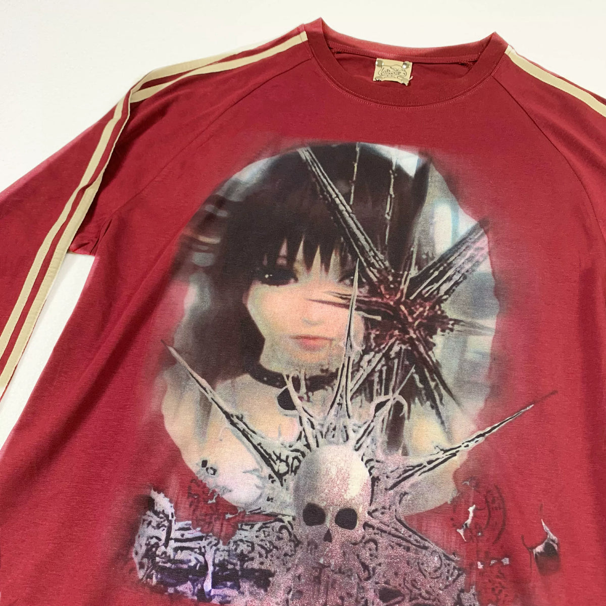 Metal Girl Print Long Sleeve T-Shirt