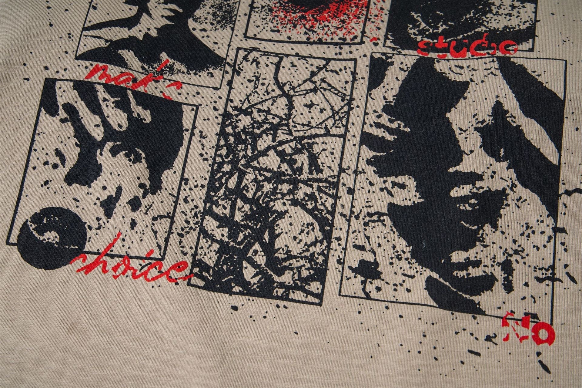 Fake Layered Camo Damage Print Long Sleeve T-Shirt