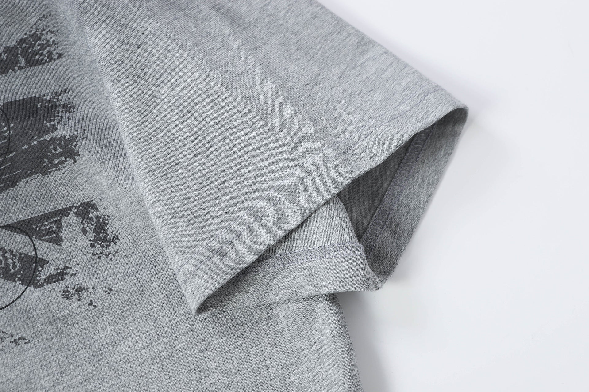 Damage Letter Print Short Sleeve T-Shirt