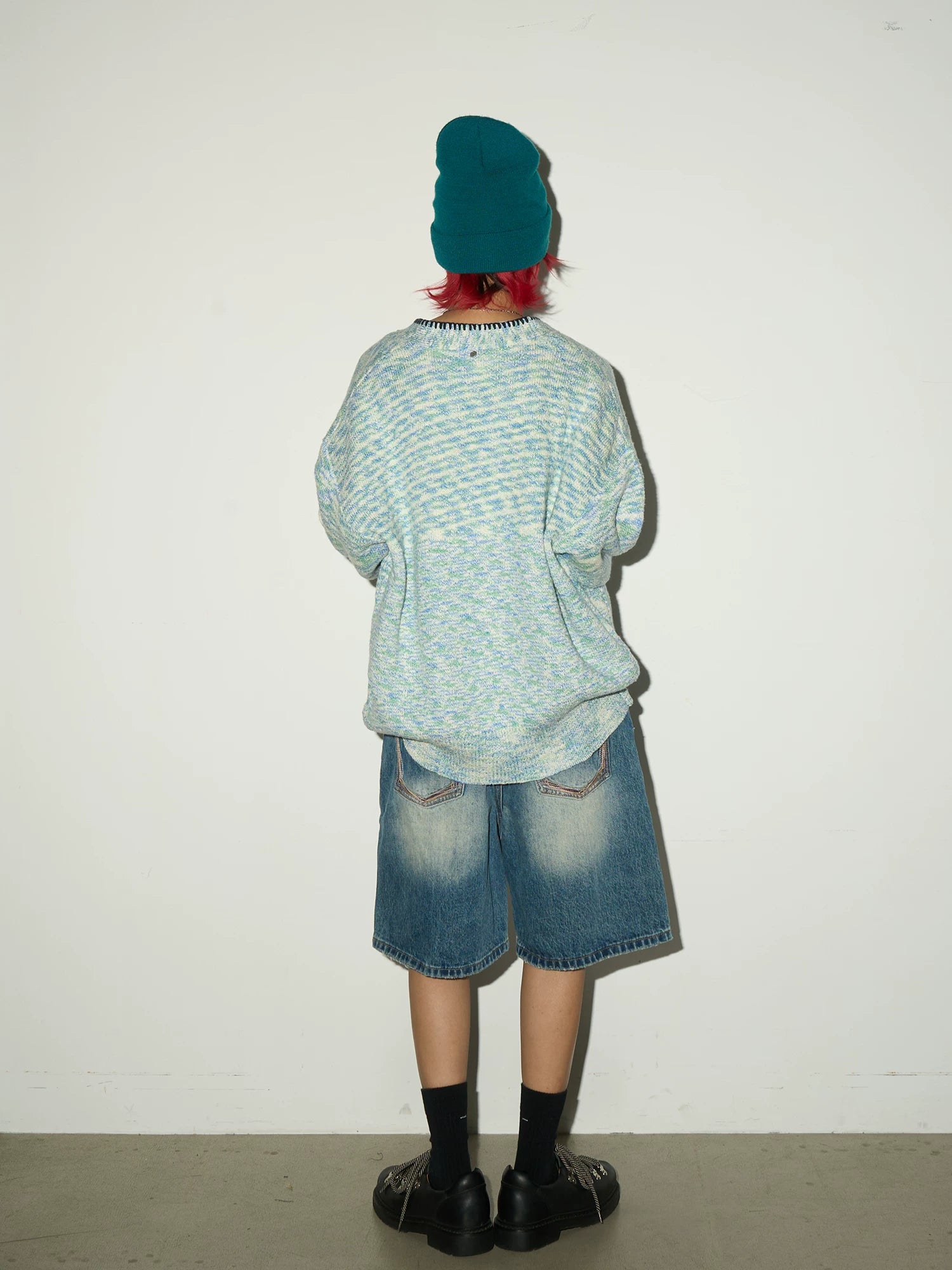 Melange Knit Pocket Button Cardigan