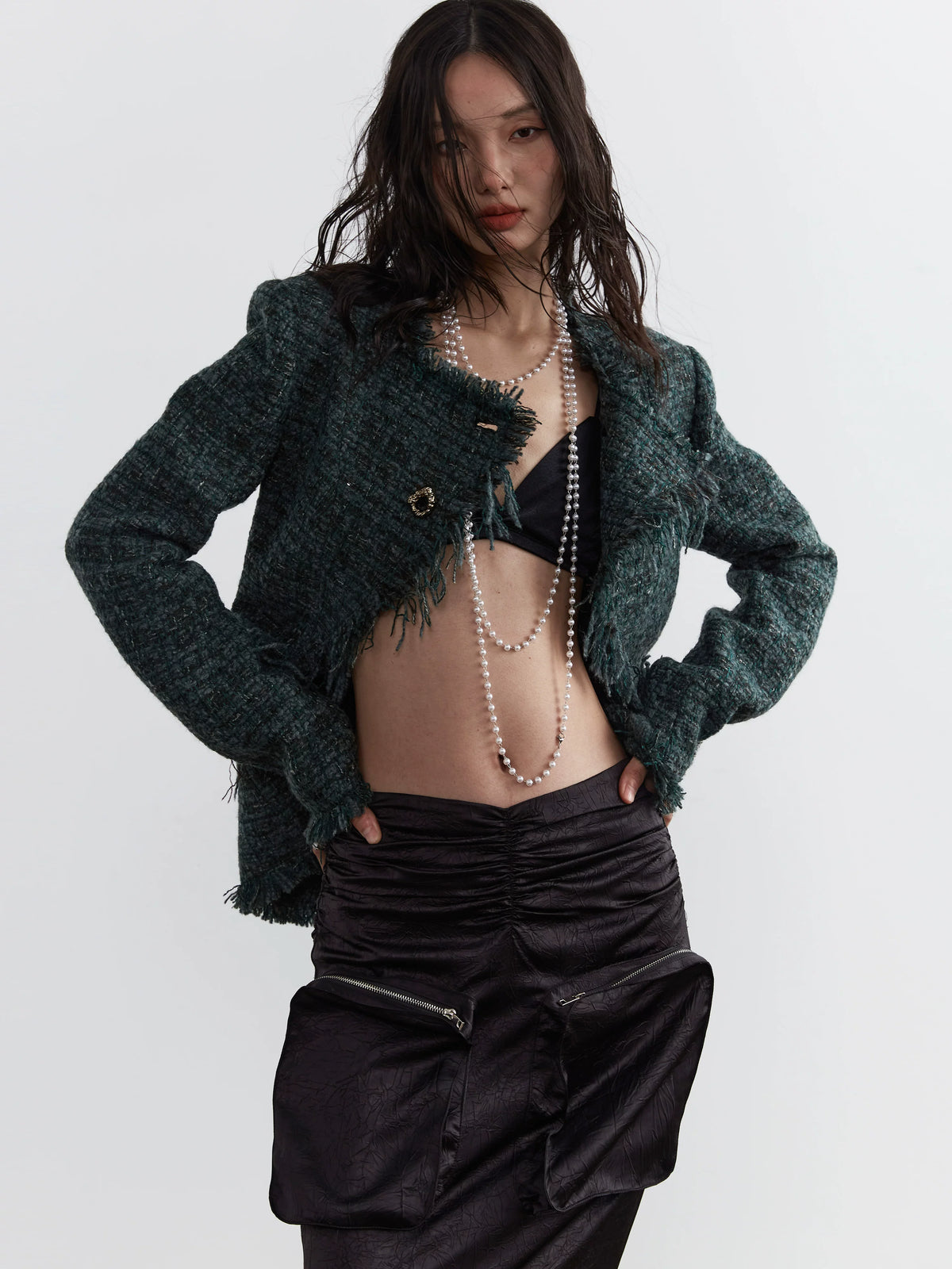 Hairy Damage Knit Jacket