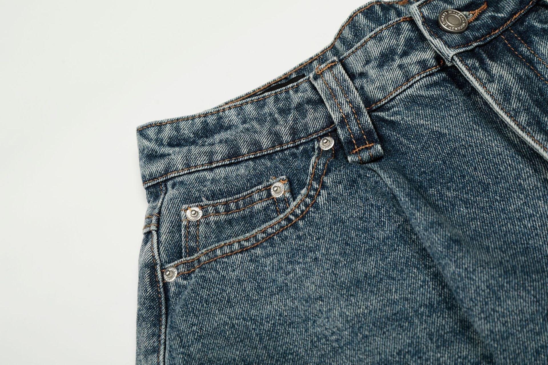 Washed Barrel Wide Leg Denim Jeans