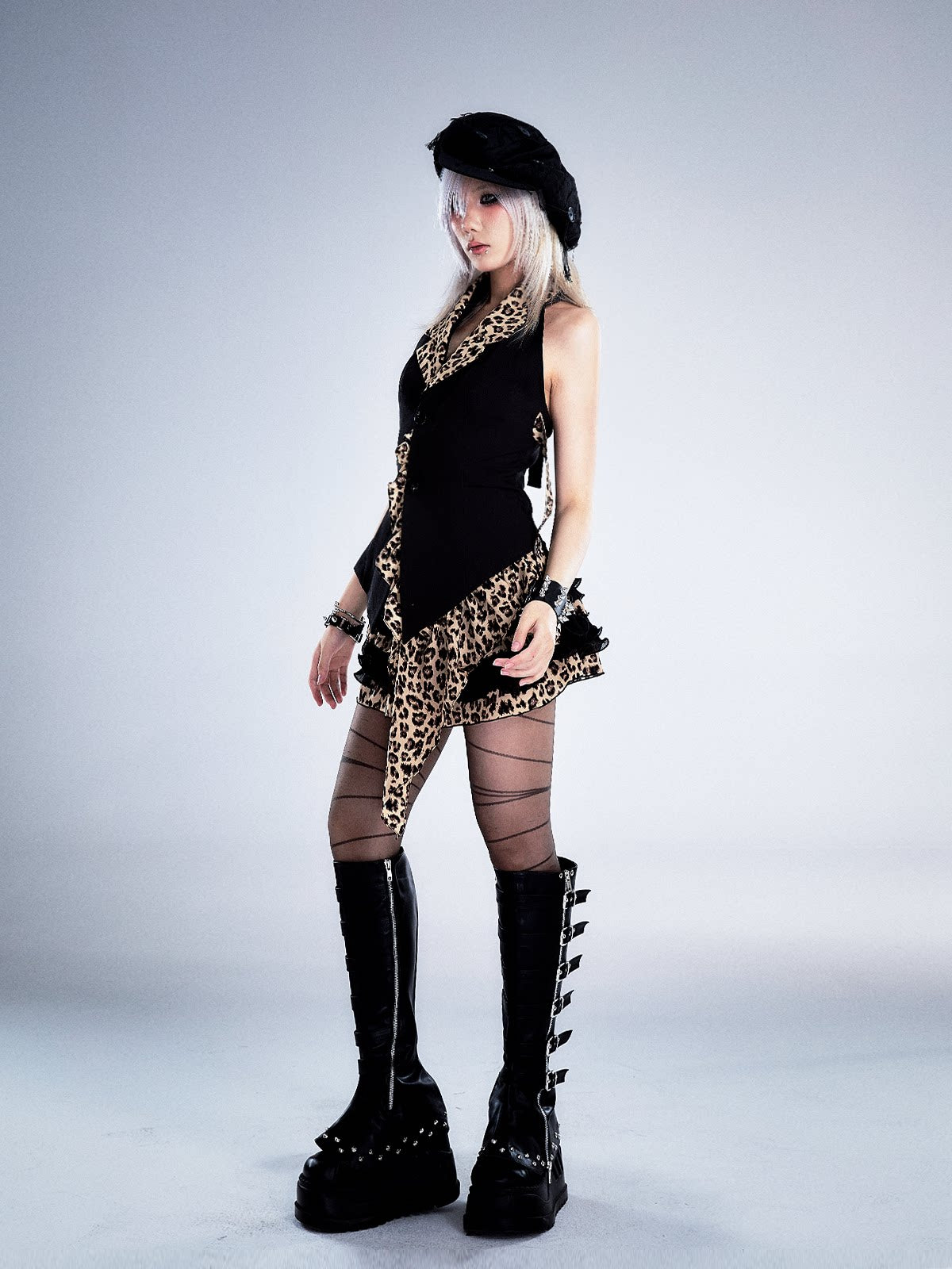 Leopard Print Halter Vest