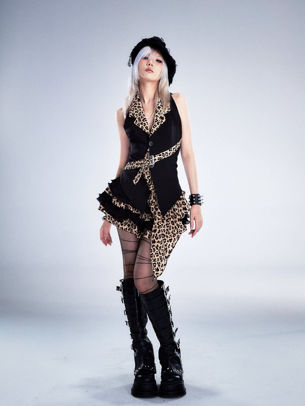 Leopard Print Halter Vest