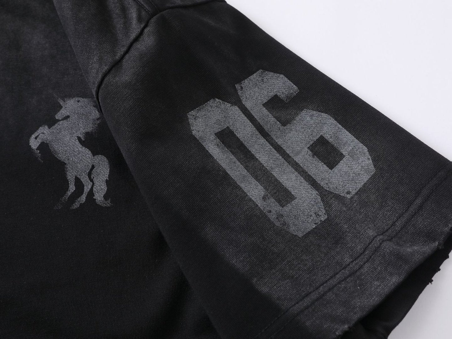 Washed Horse Graphic Print Short Sleeve T-Shirt