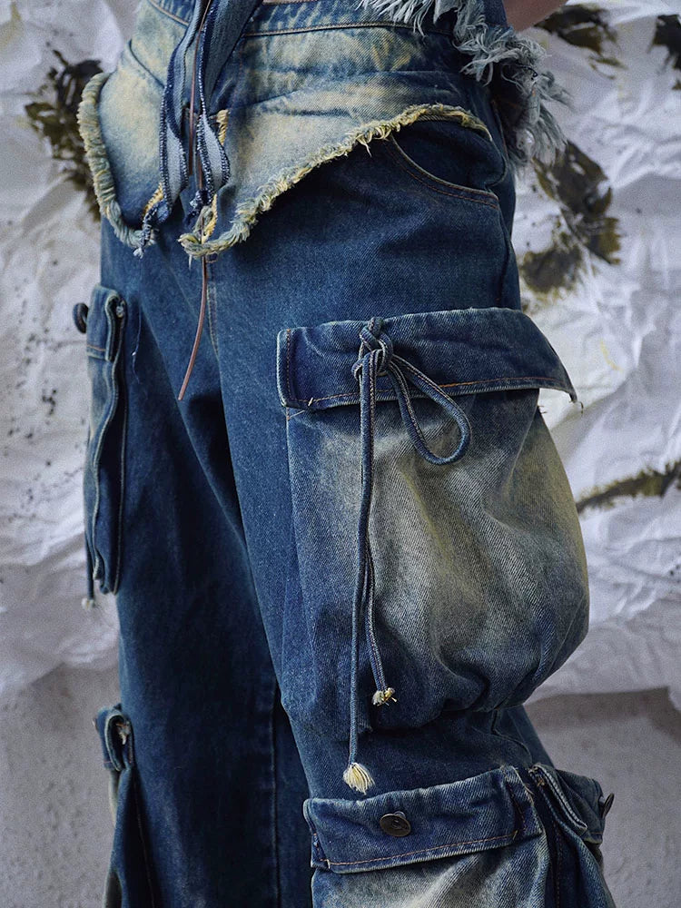 Heavy Craft Wide-Leg Denim Jeans