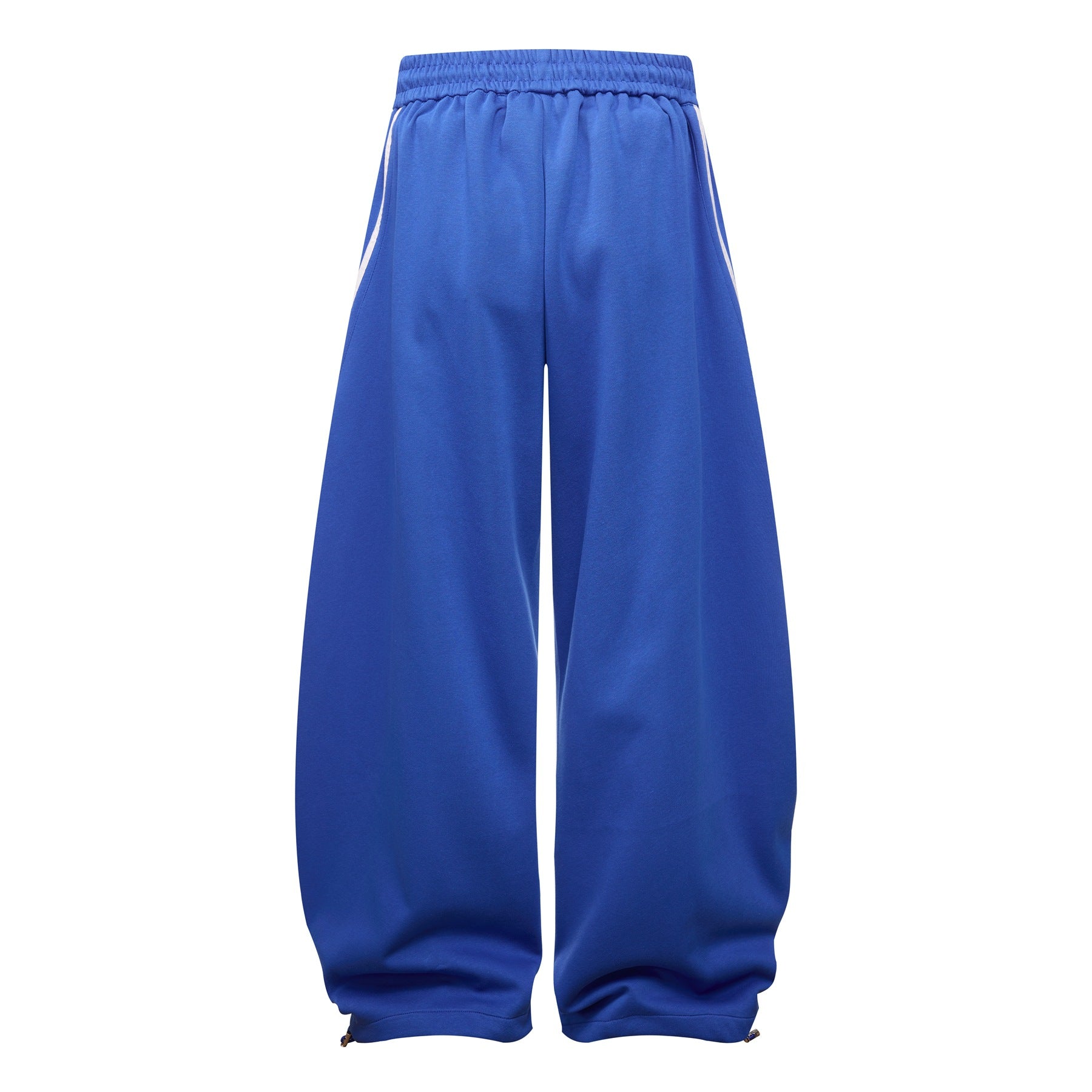 Sporty Stripe Panel Wide Leg Sweatpants