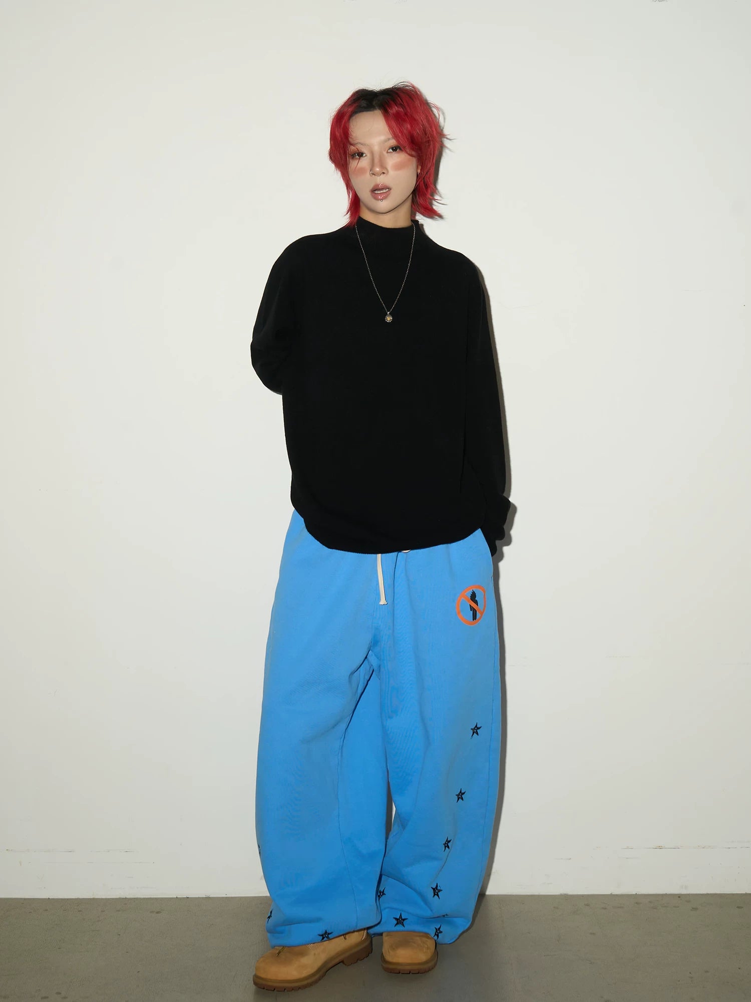 Bottle Neck Oversize Knit Sweater