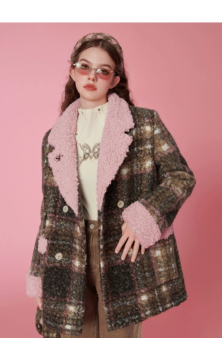 Plaid Mid-Length Coat