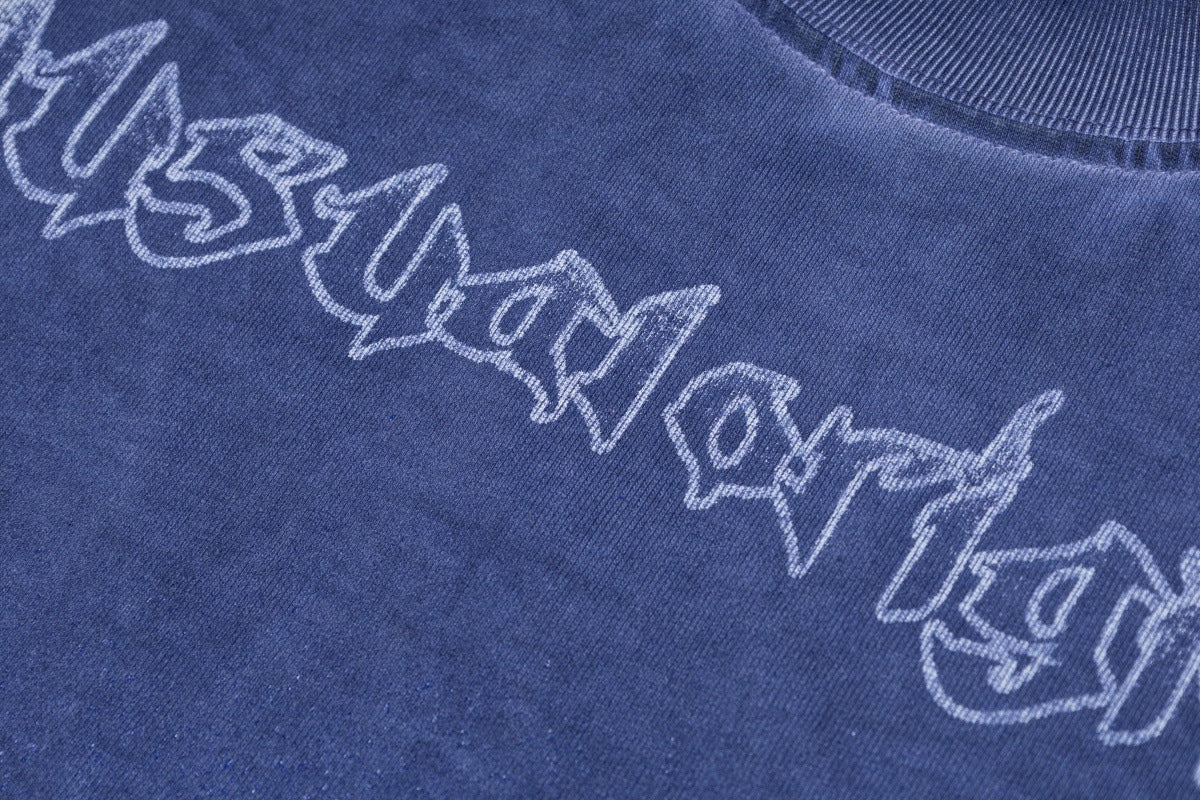 Washed City Print Short Sleeve T-Shirt