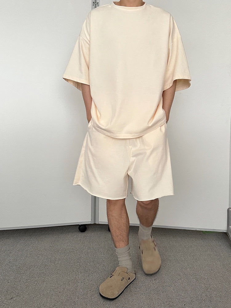 Comfortable Oversize Short Sleeve T-Shirt & Wide Leg Short Setup