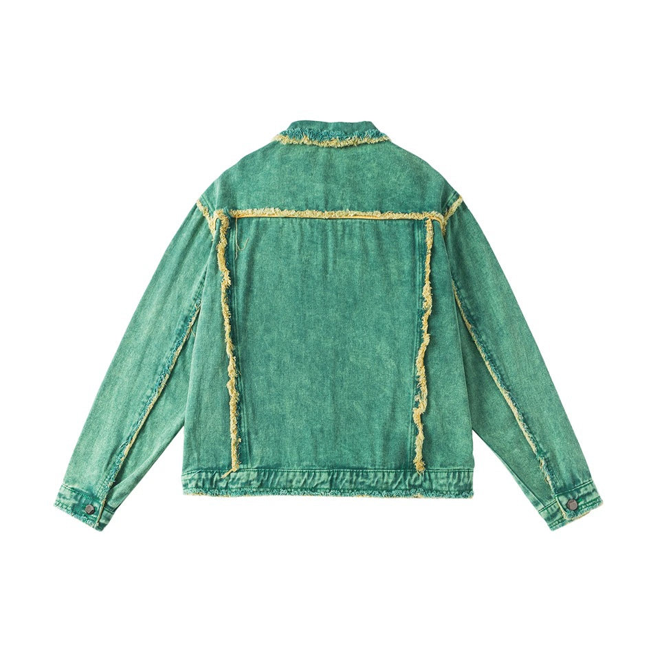 Overdyed Loose Denim Jacket
