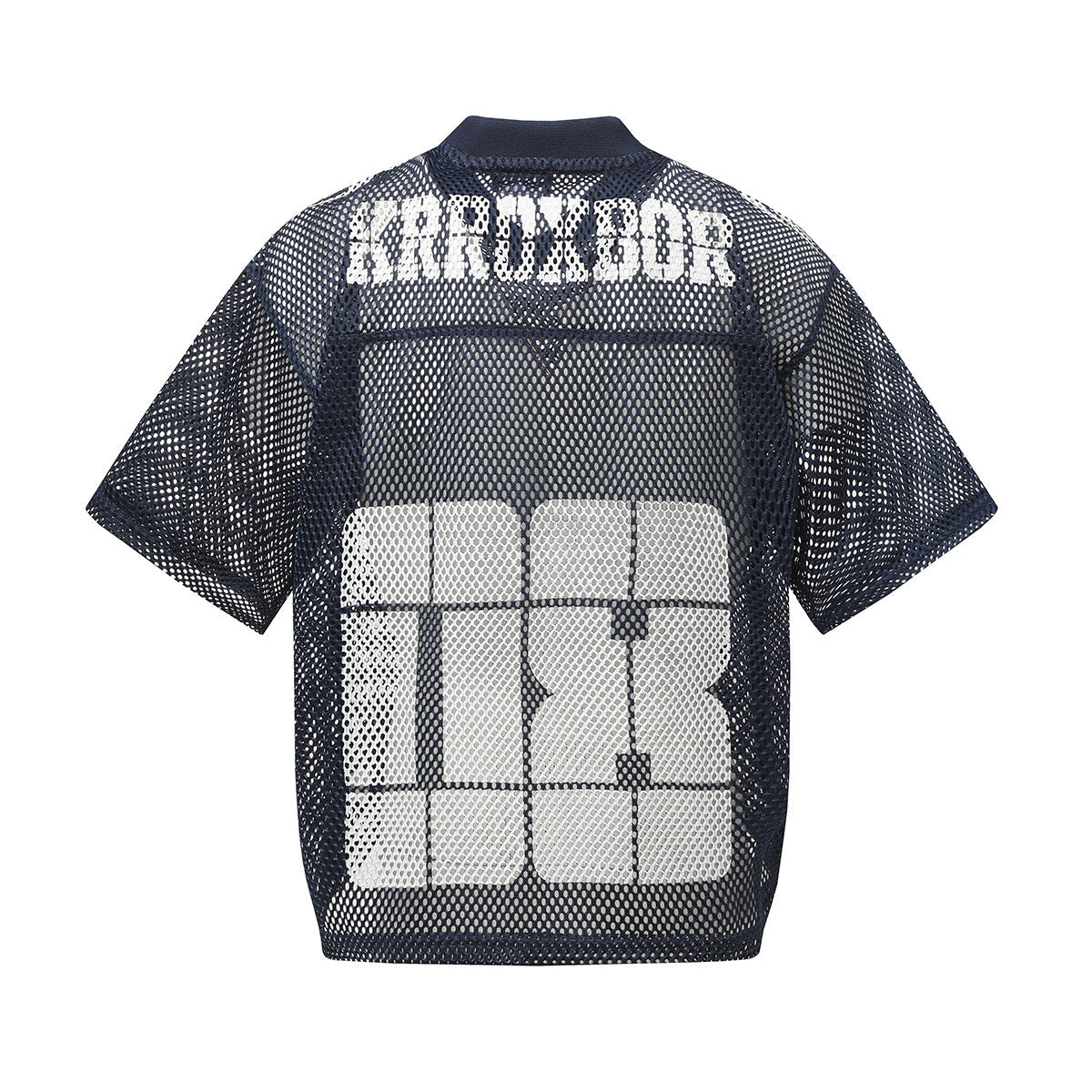 Mesh Number Print Short Sleeve T-Shirt