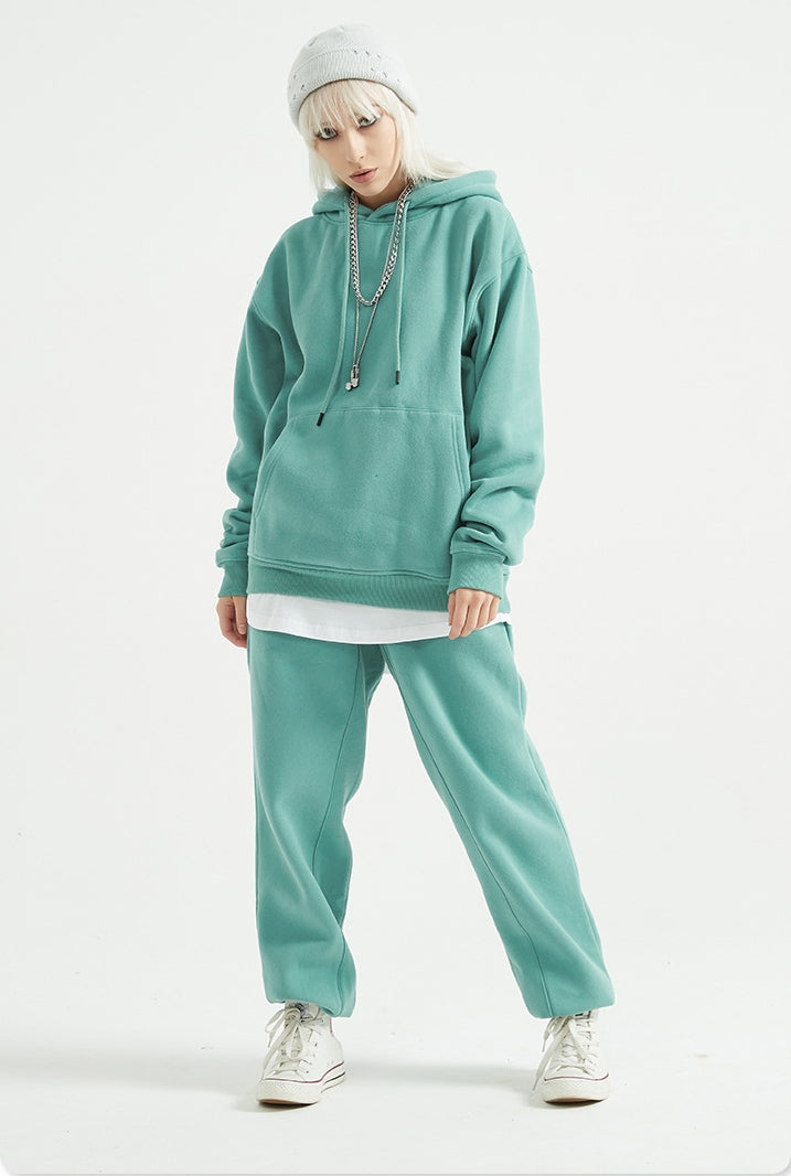 blue hoodie