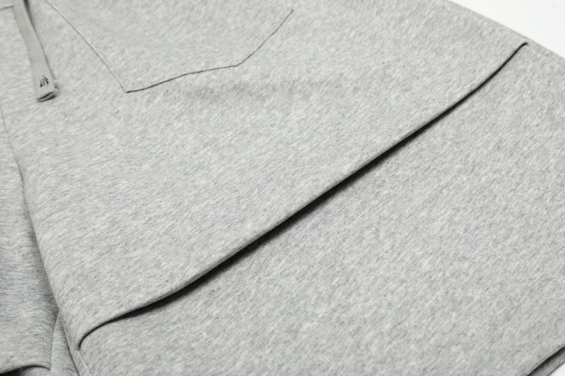 Pleats Panel Wide Leg Half Sweatpants