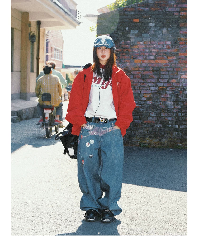 Raglan Sleeve Letter Print Fitted Short Sleeve T-Shirt