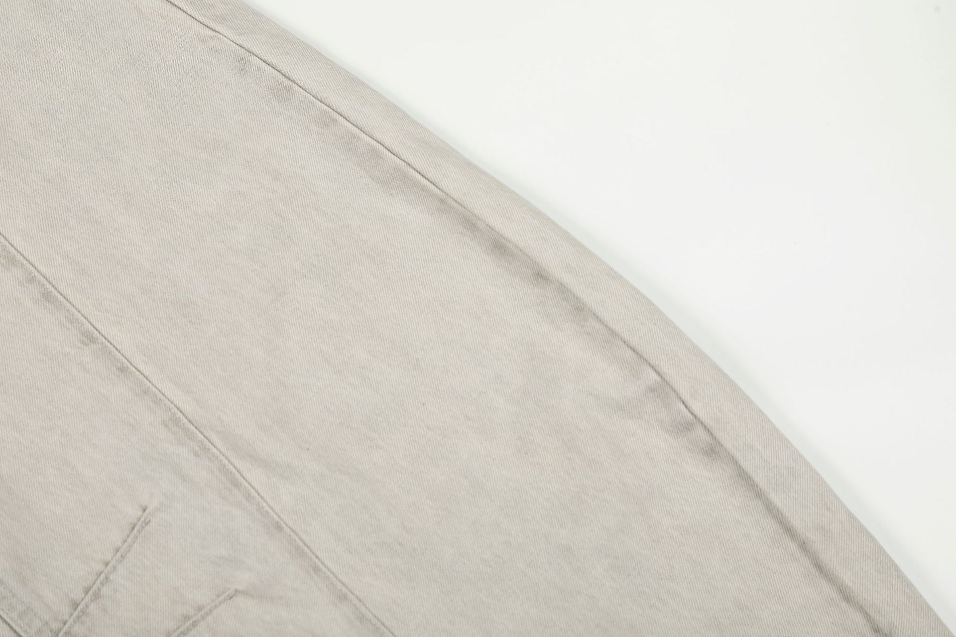 Panel Curved Wide Leg Cargo Pants