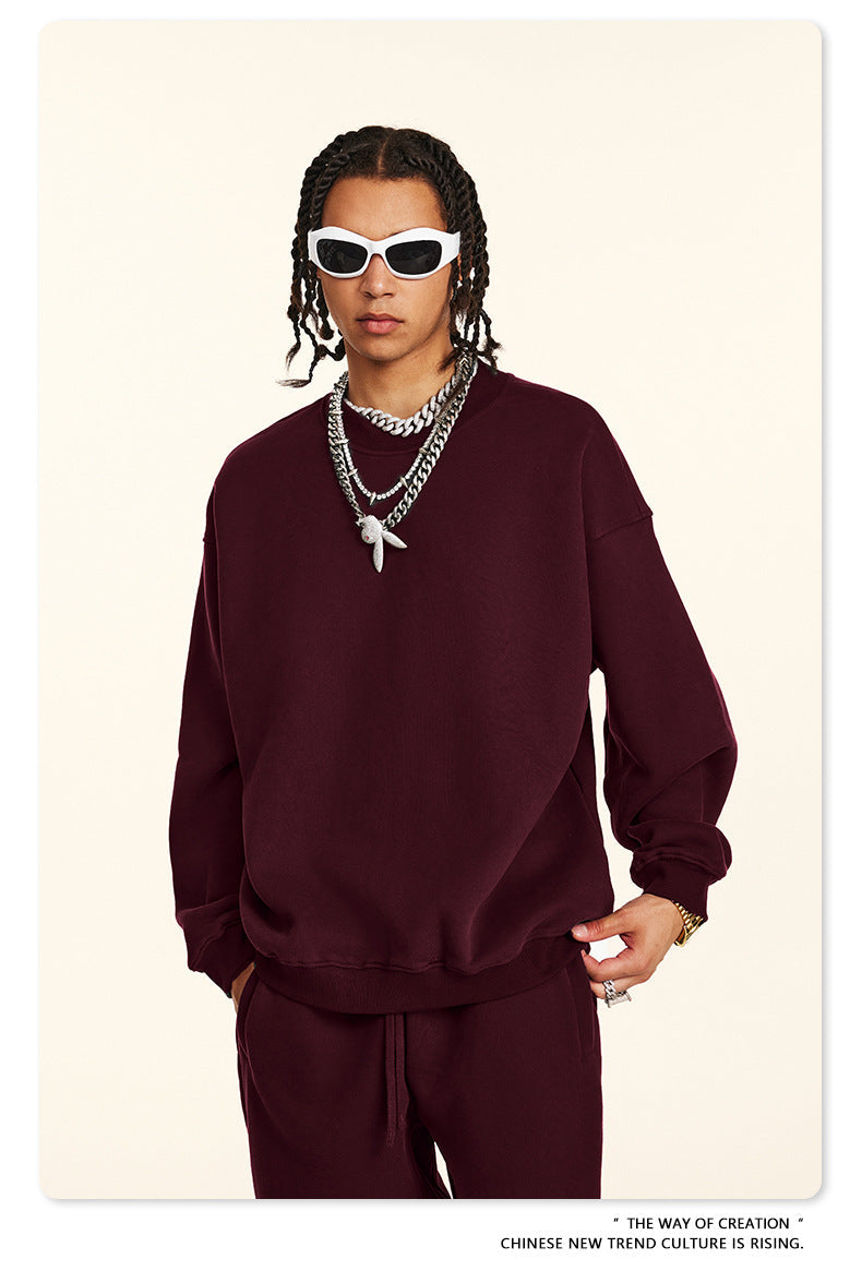 Fleece Lining Oversize Sweatshirt