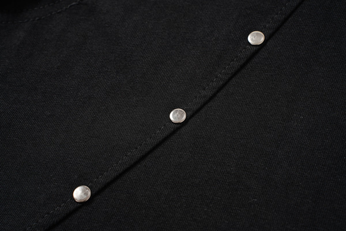Studs Washed Short Sleeve T-Shirt