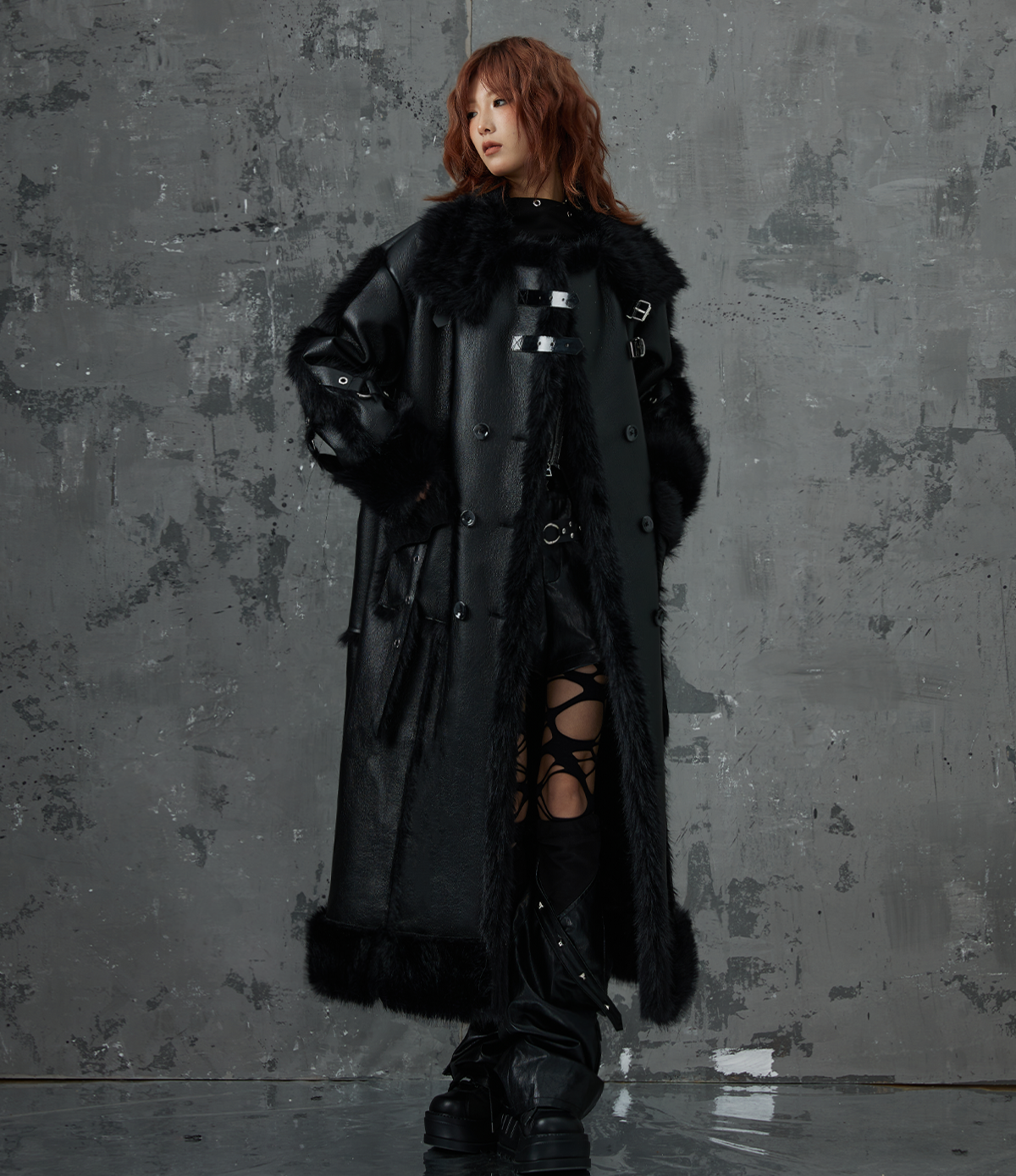 Heavy Thickened Fake Fur Shearling Coat