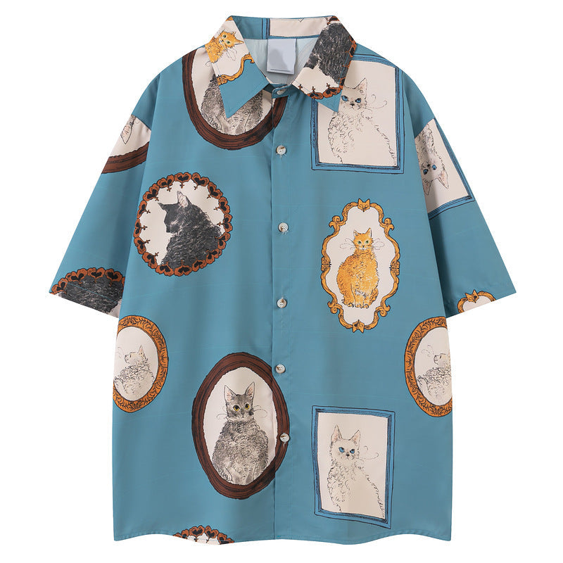 Retro Cats Portraits Shirt - MADXMARX