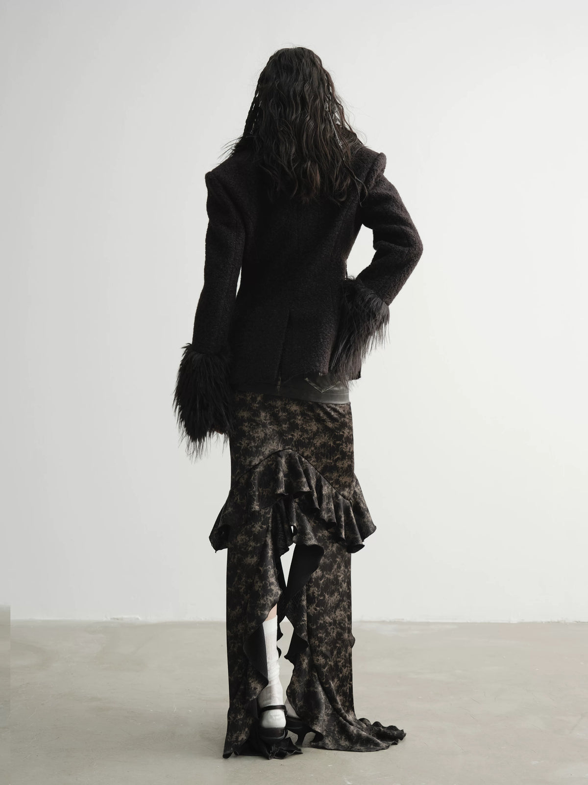 Imitation Fox Fur Patchwork Jacket