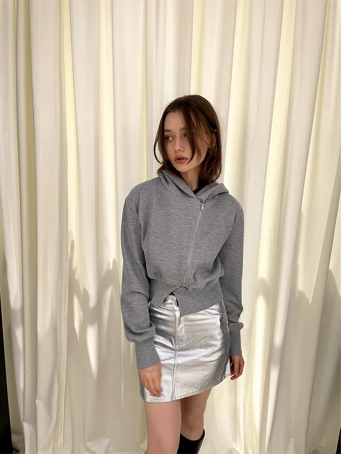 A-Line High Waist Half Skirt