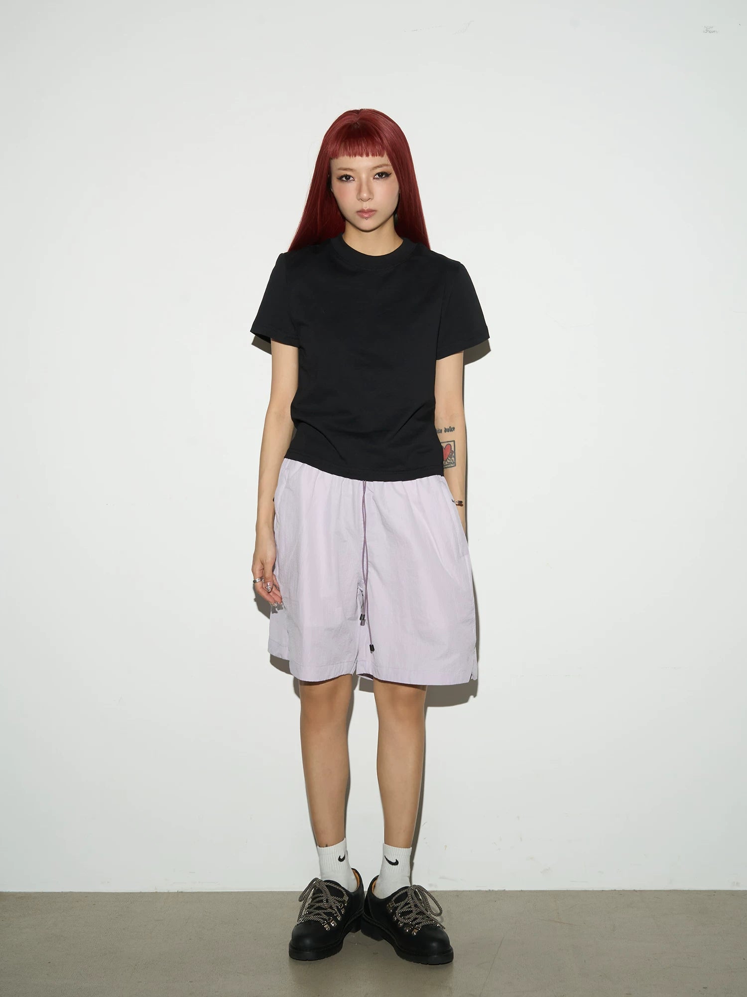 Plain Fitted Short Sleeve T-Shirt