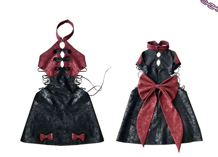 Chinese Backless Tie Dress