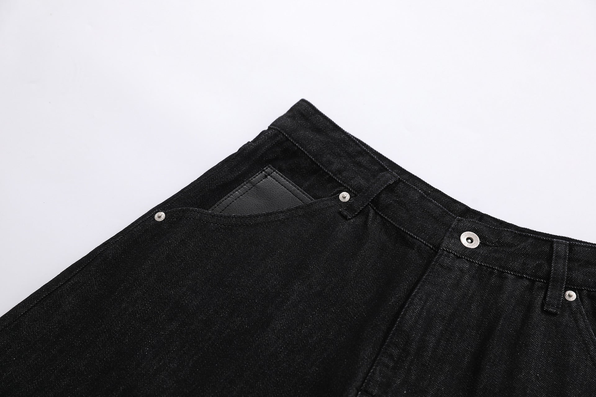 Raw Wash Wide Leg Denim Jort