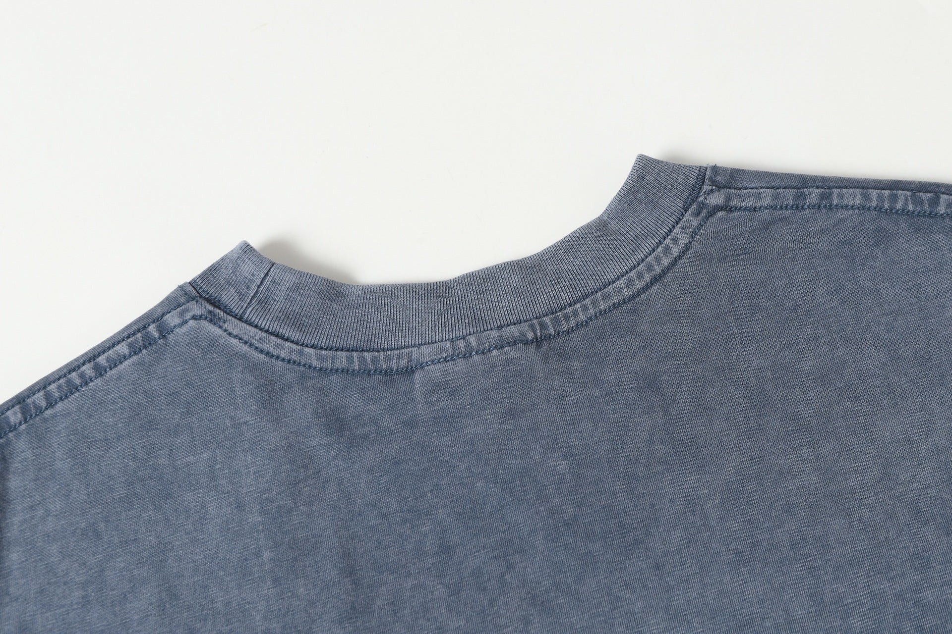 Cotton Wash Raw Edge Oversize Short Sleeve T-Shirt