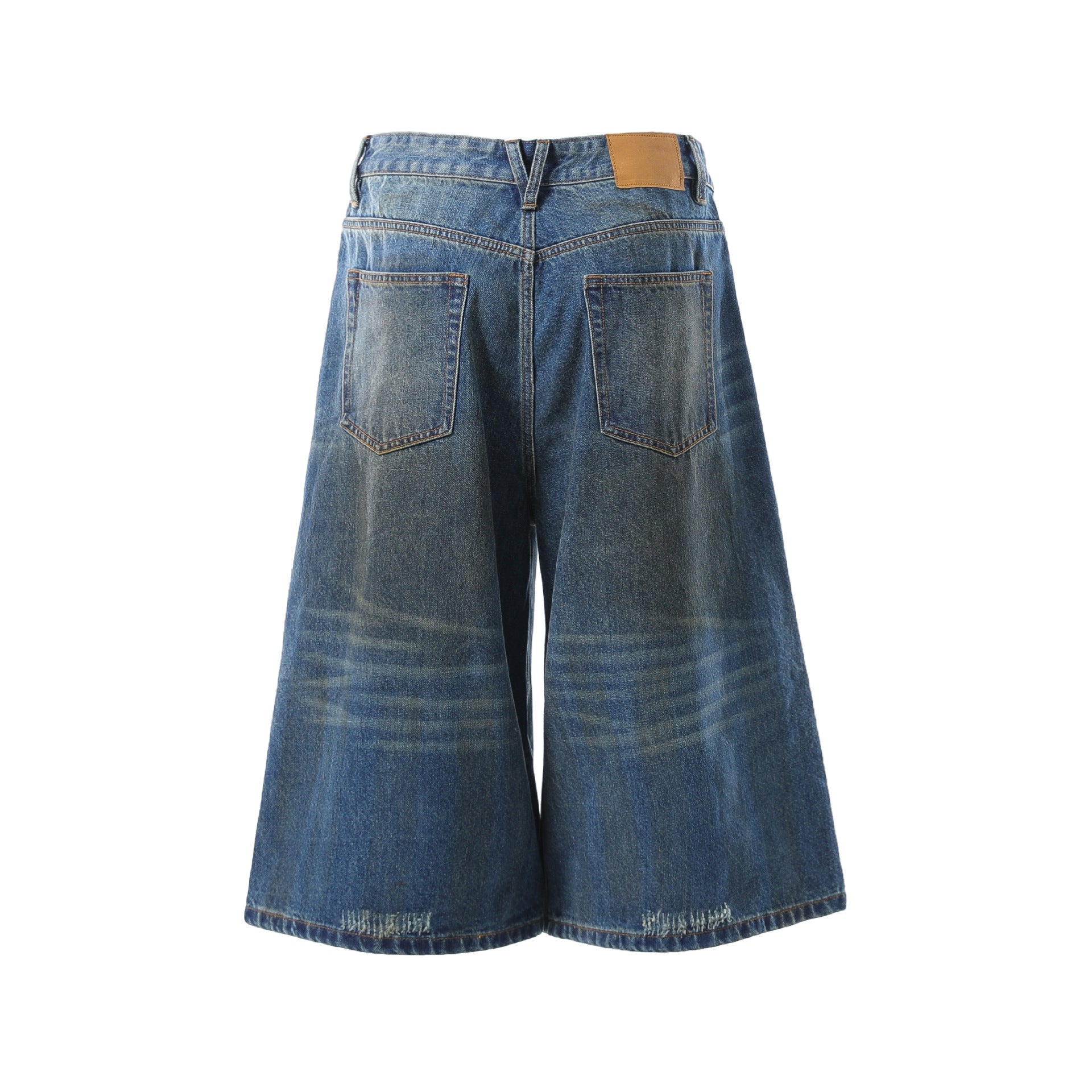 Washed Fade Cropped Denim Jeans