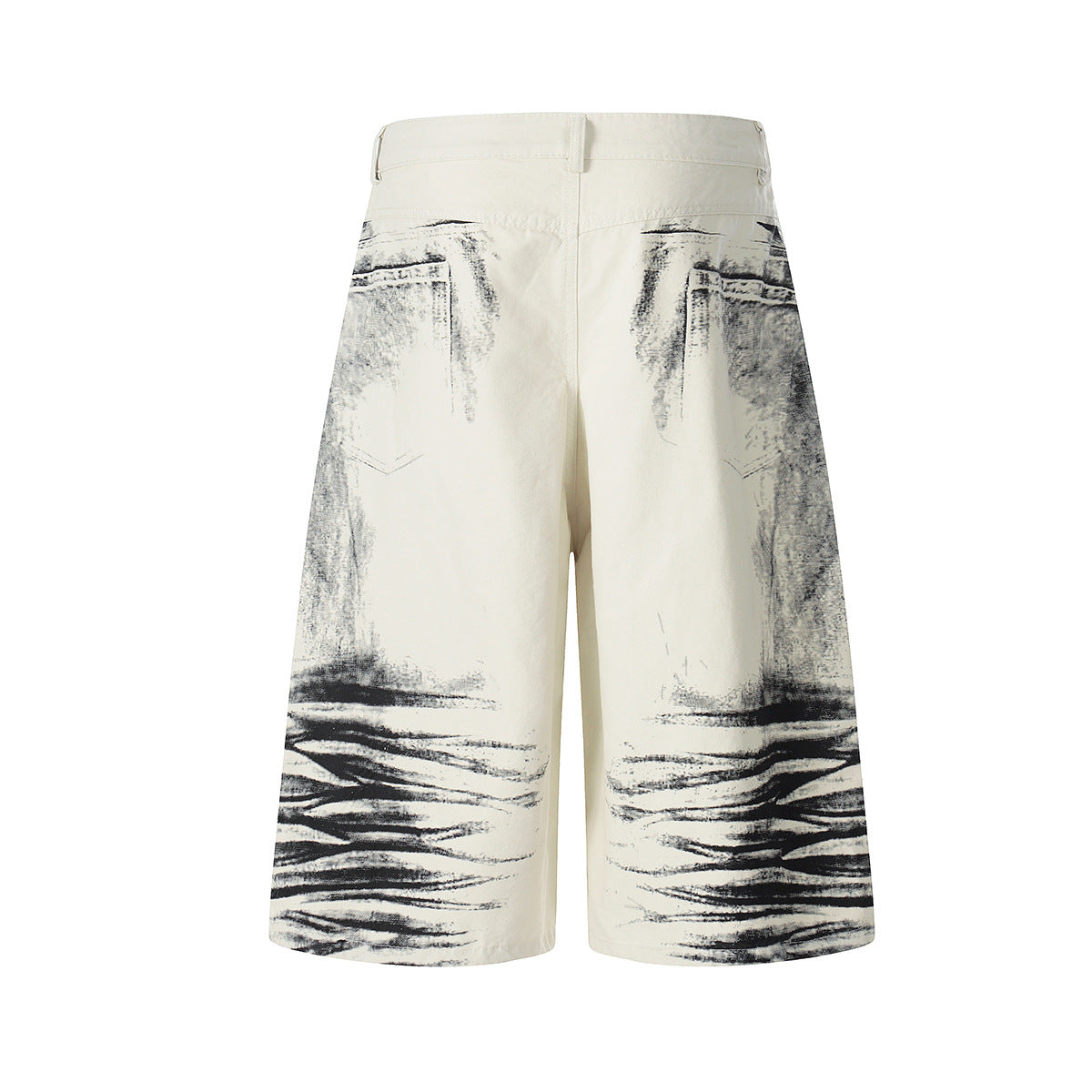 Brush Paint Cropped Pants