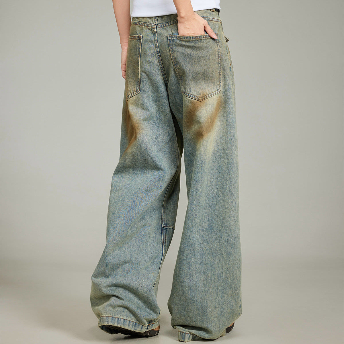 Wash Straight Denim Jeans