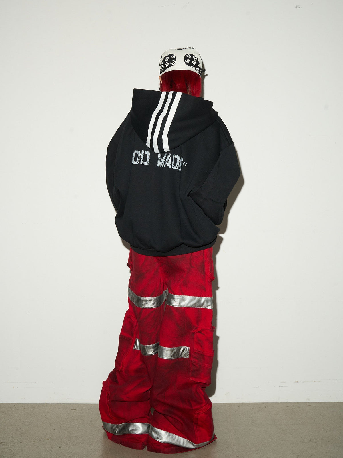 Short V-Neck Pullover Hoodie