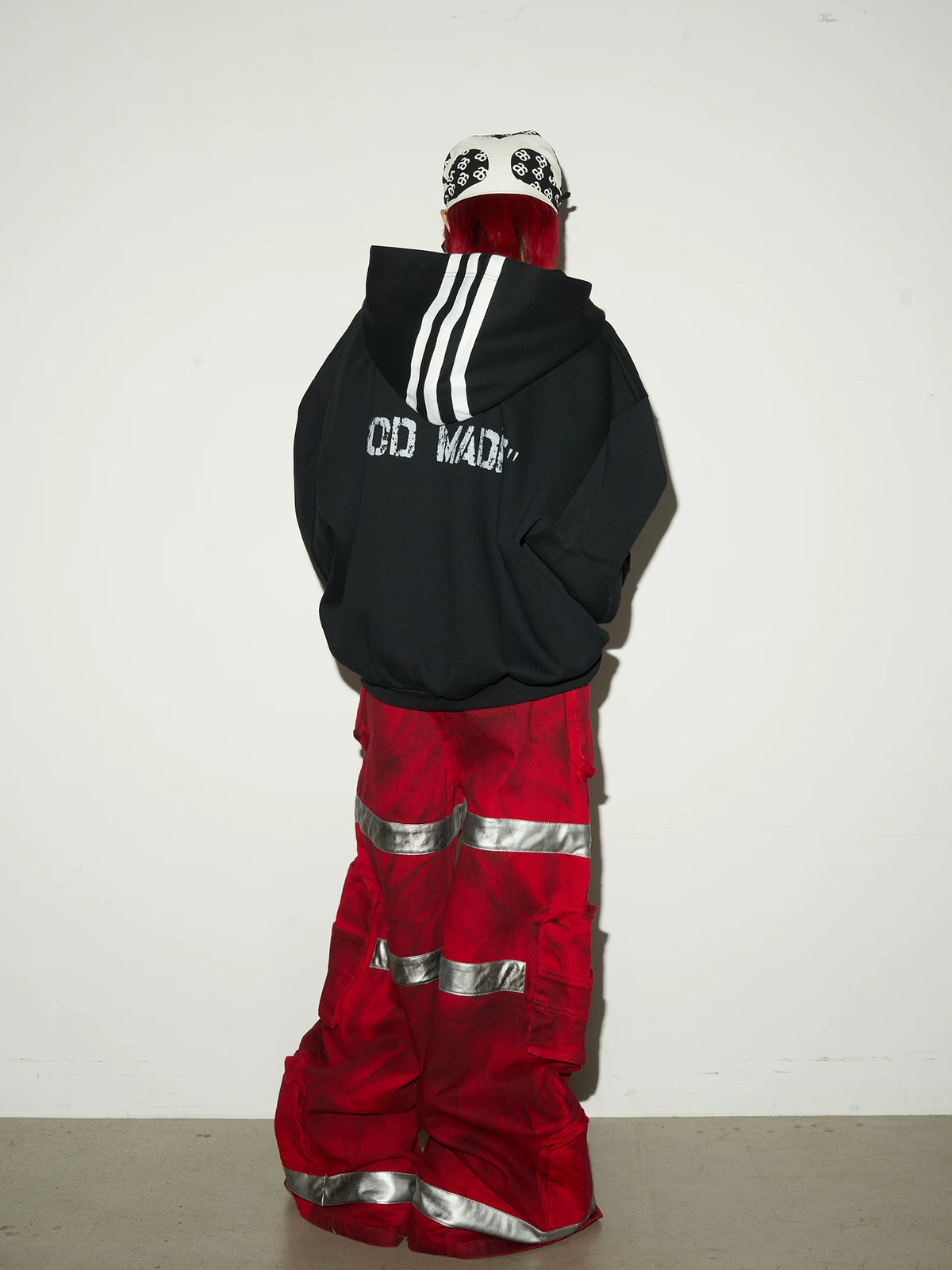 Short V-Neck Pullover Hoodie