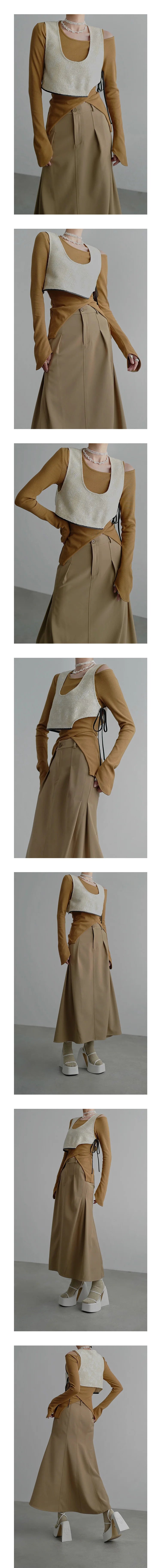 Gilet asymétrique réversible