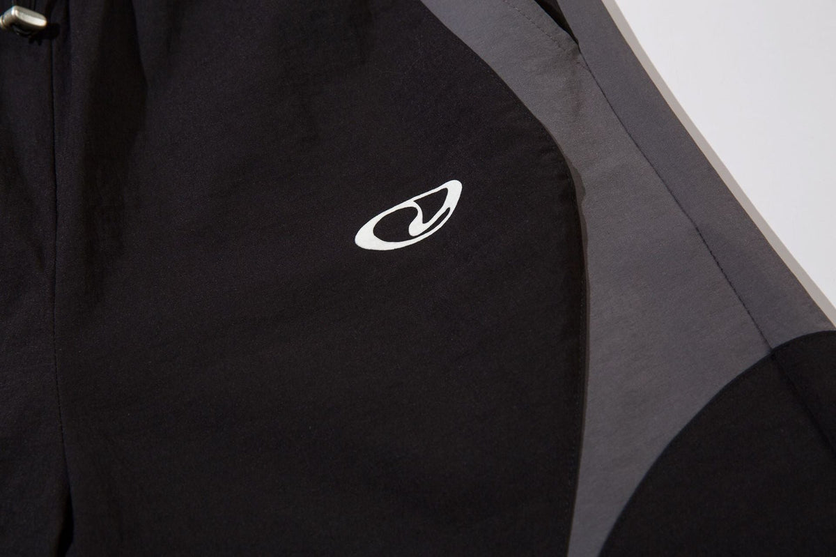 Panel Drawstring Straight Sporty Pants