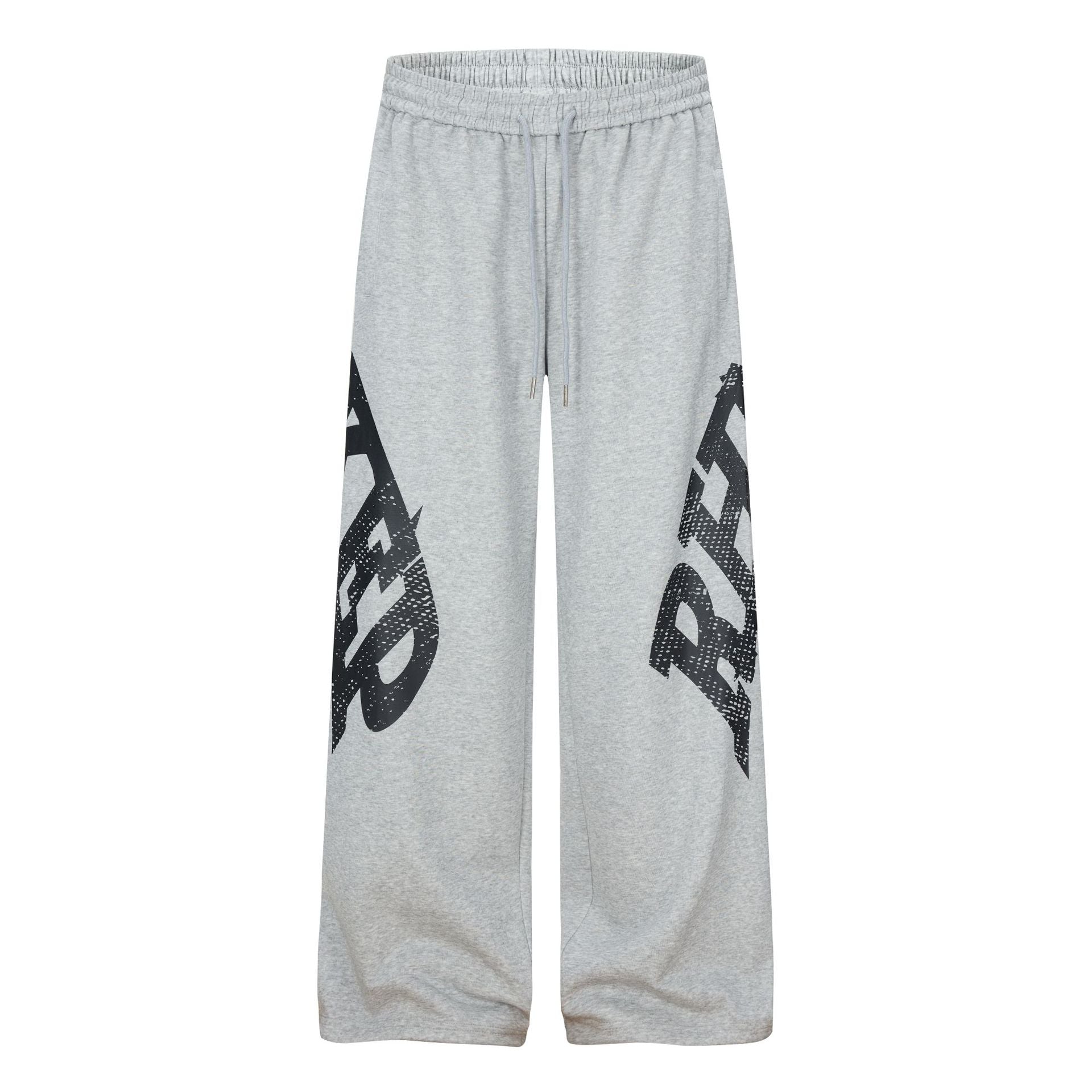 Letter Graphic Wide Leg Sweatpants