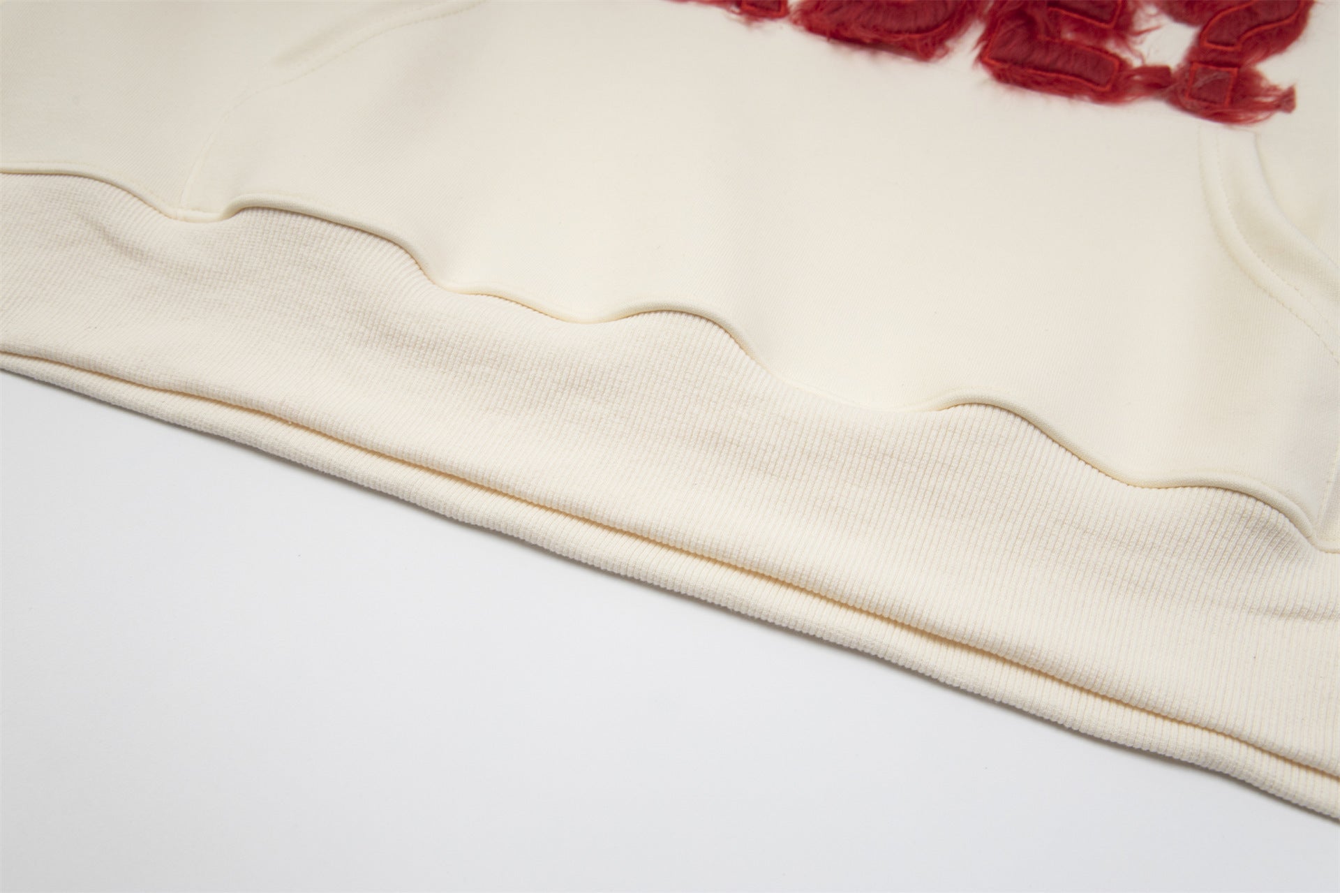 NO MADE Fur Patchwork hoodie
